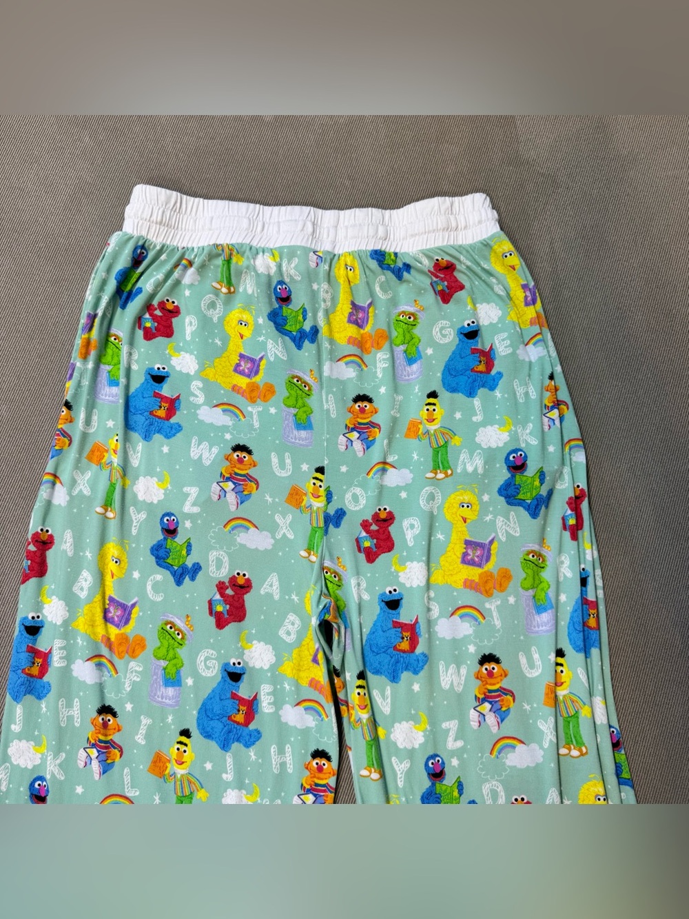 Little Sleepies Womens Spelling With Sesame Street Pajama Set Size Medium - Picture 11 of 16